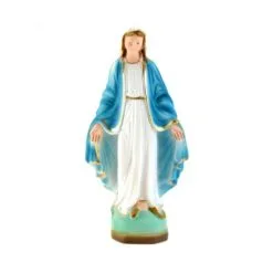 Statua Madonna Miracolosa Resina Colorata 14 Cm