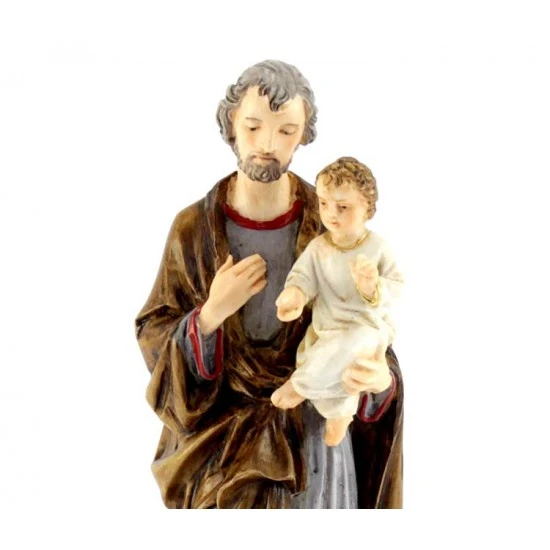 Statua San Giuseppe In Resina 20 Cm 2 Statua San Giuseppe In Resina 20 Cm - immagine 2