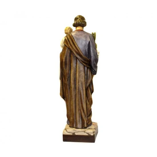 Statua San Giuseppe Con Bambino In Resina 90 Cm 4 Statua San Giuseppe Con Bambino In Resina 90 Cm - immagine 4