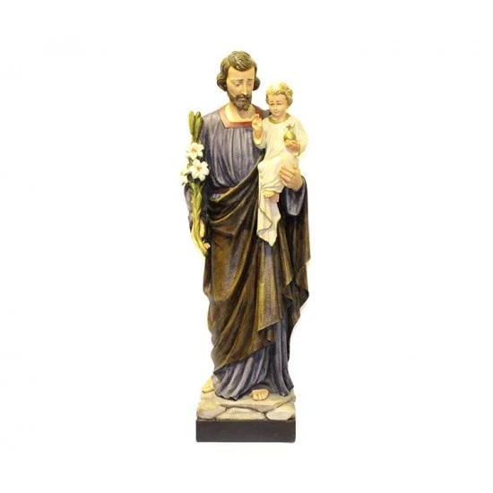 Statua San Giuseppe Con Bambino In Resina 90 Cm 1 Statua San Giuseppe Con Bambino In Resina 90 Cm
