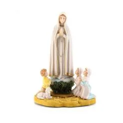 Statua Madonna Di Fatima In Plastica 16 Cm