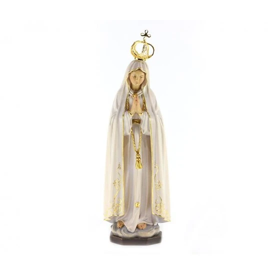 Statua Madonna Di Fatima In Legno 29 Cm 1 Statua Madonna Di Fatima In Legno 29 Cm