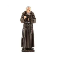Statua San Padre Pio In Pvc Colorata 18 Cm