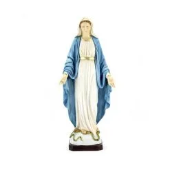 Statua Madonna Miracolosa Resina Dipinta 50 Cm