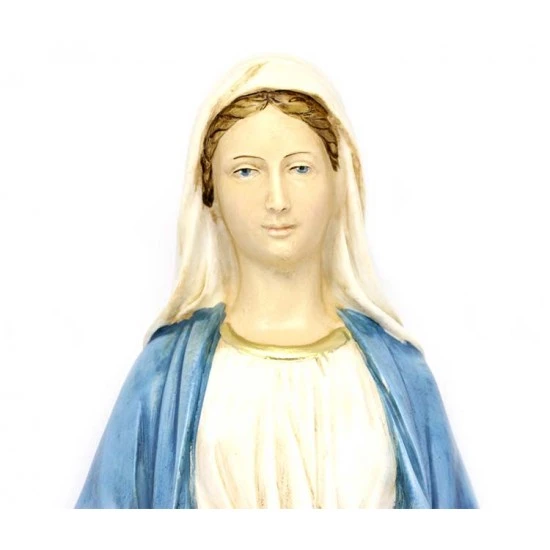 Statua Madonna Miracolosa Resina Dipinta 50 Cm 2 Statua Madonna Miracolosa Resina Dipinta 50 Cm - immagine 2