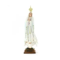 Statua Madonna Di Fatima Plastica 27 Cm
