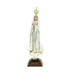 Statua Madonna Di Fatima Plastica 35 Cm