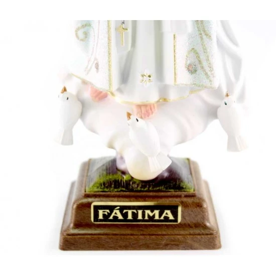 Statua Madonna Di Fatima Centenario 27 Cm 5 Statua Madonna Di Fatima Centenario 27 Cm - immagine 5