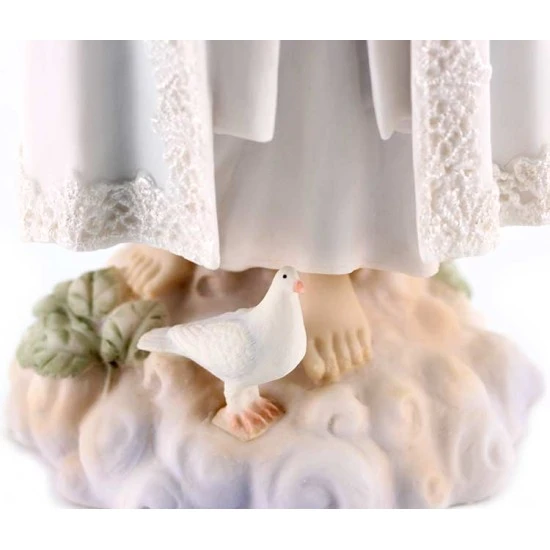 Statua Madonna Di Fatima Resina Colorata 27 Cm 4 Statua Madonna Di Fatima Resina Colorata 27 Cm - immagine 4