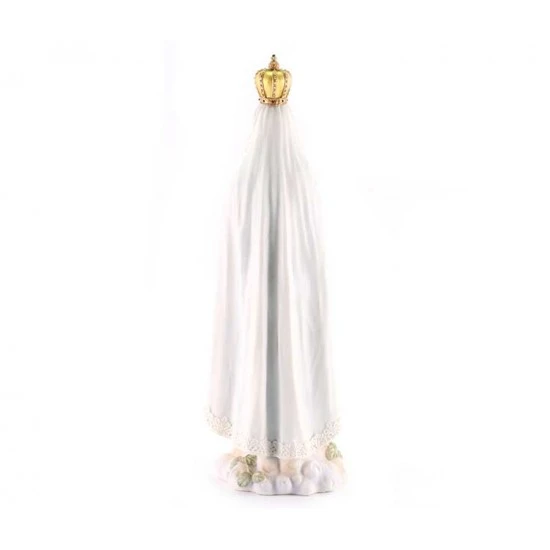 Statua Madonna Di Fatima Resina Colorata 27 Cm 8 Statua Madonna Di Fatima Resina Colorata 27 Cm - immagine 8