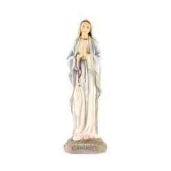 Statua Madonna Di Lourdes Resina Colorata 21 Cm