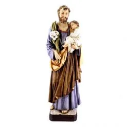 Statua San Giuseppe In Resina 60 Cm