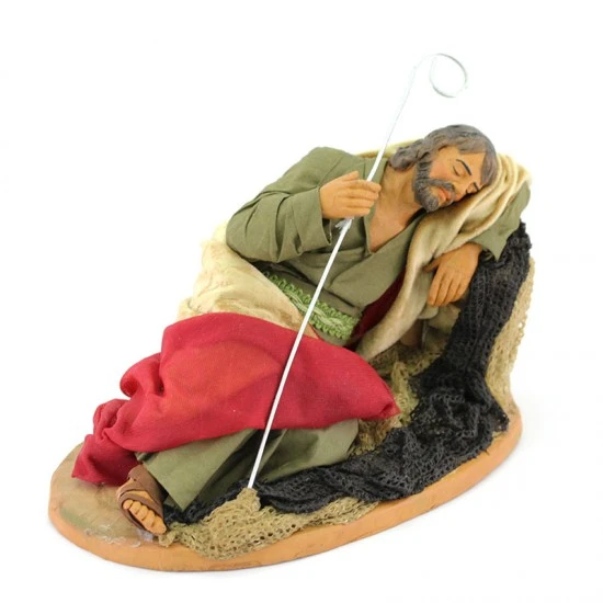 San Giuseppe Dormiente In Terracotta Vestita 30 Cm 2 San Giuseppe Dormiente In Terracotta Vestita 30 Cm - immagine 2