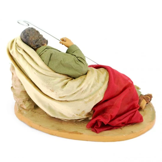 San Giuseppe Dormiente In Terracotta Vestita 30 Cm 3 San Giuseppe Dormiente In Terracotta Vestita 30 Cm - immagine 3
