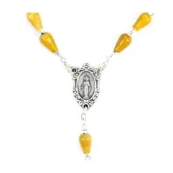 Rosario Goccia In Ulivo Grano 5x3 Mm -Sconto Rosari Fai da Te in Italia 27000100 b corona da rosario in legno di ulivo goccia mm 5x3 550x550w