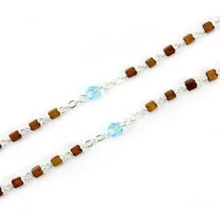 Rosario In Legno E Vetro Con Gancio Grano 4 Mm -Sconto Rosari Fai da Te in Italia 27000112 c rosario in legno e vetro con gancio grano mm 4 it 550x550w