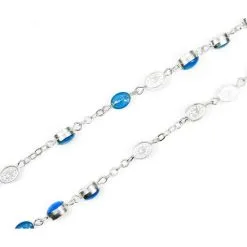 Rosario Medaglia Miracolosa Con Smalti Grano 6x4 Mm -Sconto Rosari Fai da Te in Italia 27000113 d corona da rosario medaglia miracolosa mm 6x4 1 550x550w