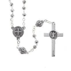 Rosario Con Custodia San Benedetto Grano 4 Mm -Sconto Rosari Fai da Te in Italia 27000123 rosario con custodia san benedetto grano 4 mmc 550x550 1