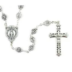 Rosario Madonna Miracolosa Con Medaglie Grano 6 Mm
