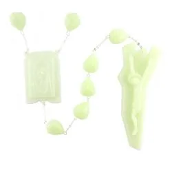 Rosario Capoletto Fosforescente Grano 3x2 Cm