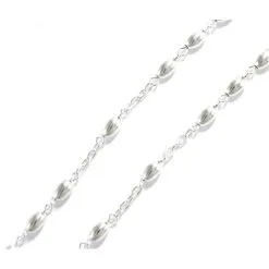 Rosario Perlina Lucida In Argento 800°° Grano 5x7 Mm -Sconto Rosari Fai da Te in Italia 27000142 c rosario perlina lucida in argento 800 grano mm 5x7 550x550w