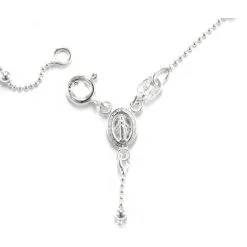 Rosario Collana Pallino 3 Mm Lucido In Argento 925°° -Sconto Rosari Fai da Te in Italia 27000151 a rosario perlina lucida in argento 925 grano mm 3 550x550w