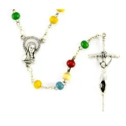 Rosario Missionario In Legno Grano 4 Mm