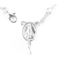 Rosario Da Collo In Argento 800°° Grano 2 Mm -Sconto Rosari Fai da Te in Italia 27000174 2 corona da rosario in argento 800 con gancio mm 2 550x550w