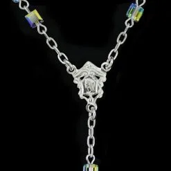 Rosario Swarovski In Argento 800°° Da Collo Grano 4 Mm -Sconto Rosari Fai da Te in Italia 27000175 rosario swarovski in argento 800 da collo grano mm 4d 550x550 1