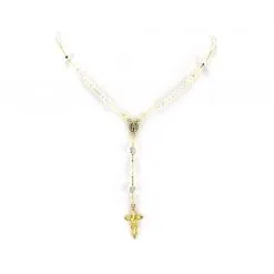 Rosario Da Collo In Argento 925°° E Swarovski Grano 4 Mm -Sconto Rosari Fai da Te in Italia 27000178 rosario da collo in argento 925 e swarovski grano mm 4 h 550x550 1