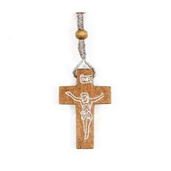 Rosario Francescano In Legno E Spago Grano 4 Mm -Sconto Rosari Fai da Te in Italia 2700018 a corona da rosario in legno e spago mm 4 550x550w