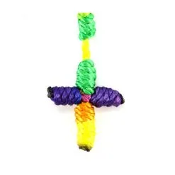 Rosario In Corda Multicolore Grano 6 Mm -Sconto Rosari Fai da Te in Italia 27000180 a corona da rosario in corda multicolore mm 6 550x550w