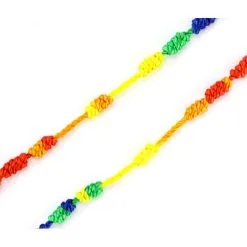 Rosario In Corda Multicolore Grano 6 Mm -Sconto Rosari Fai da Te in Italia 27000180 c corona da rosario in corda multicolore mm 6 550x550w