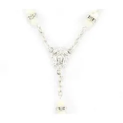 Rosario Madreperla Swarovski E Argento 800 Grano 4 Mm -Sconto Rosari Fai da Te in Italia 27000184 rosario in madrepela swarovski e argento 800 grano mm 4 b 550x550w