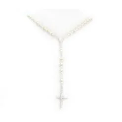 Rosario Madreperla Swarovski E Argento 800 Grano 4 Mm -Sconto Rosari Fai da Te in Italia 27000184 rosario in madrepela swarovski e argento 800 grano mm 4 d 550x550w