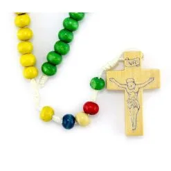Rosario Missionario In Legno Grano 5 Mm