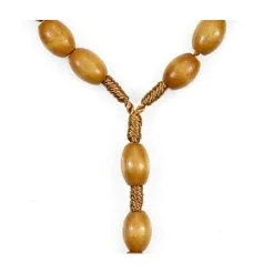 Rosario In Legno E Corda Grani Ovali Grano 10x6 Mm -Sconto Rosari Fai da Te in Italia 27000194 rosario in legno e corda grani ovali grano mm 3b 550x550w