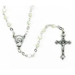 Rosario In Vera Madreperla Grano 4 Mm