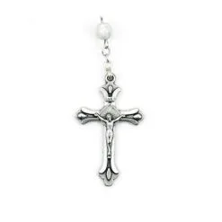 Rosario In Vera Madreperla Grano 5 Mm -Sconto Rosari Fai da Te in Italia 27000205 rosario in vera madreperla grano mm 5a 550x550w