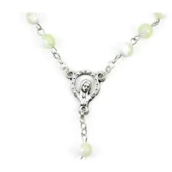 Rosario In Vera Madreperla Grano 5 Mm -Sconto Rosari Fai da Te in Italia 27000205 rosario in vera madreperla grano mm 5b 550x550w