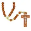 Rosario In Legno Inciso Grano 6 Mm