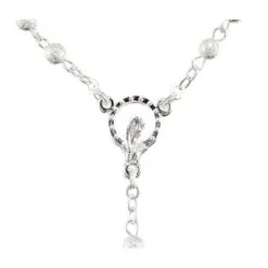 Rosario Metallo Argentato Con Gancio Grano 4 Mm -Sconto Rosari Fai da Te in Italia 27000218 rosario metallo argentato con gancio grano mm 4b 550x550w