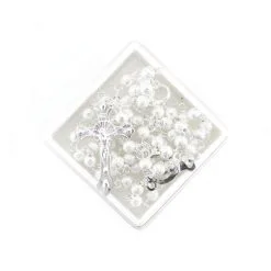 Rosario Metallo Argentato Con Gancio Grano 4 Mm -Sconto Rosari Fai da Te in Italia 27000218 rosario metallo argentato con gancio grano mm 4e 550x550w