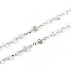 Rosario Grani A Forma Di Cubo Grano 6 Mm -Sconto Rosari Fai da Te in Italia 27000221 rosario grani a cubo grano mm 6d 550x550w