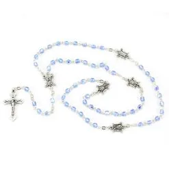 Rosario Mariano Vetro Grano 4 Mm -Sconto Rosari Fai da Te in Italia 27000222 rosario vetro sfaccettato grano mm 4d 550x550w