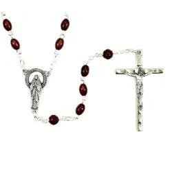 Rosario Cocco Marrone Grano 4x6 Mm