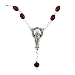 Rosario Cocco Marrone Grano 4x6 Mm -Sconto Rosari Fai da Te in Italia 27000227 rosario cocco marrone grano mm 4x6b 550x550w