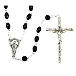 Rosario Cocco Nero Grano 5x6 Mm