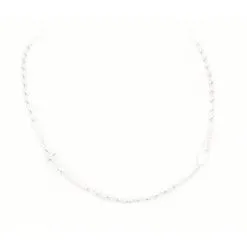Rosario In Metallo Da Collo Grano 3 Mm
