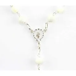 Rosario In Madreperla Legatura Argento Grano 6 Mm -Sconto Rosari Fai da Te in Italia 27000232 rosario in madreperla legatura argento grano mm 6b 550x550w